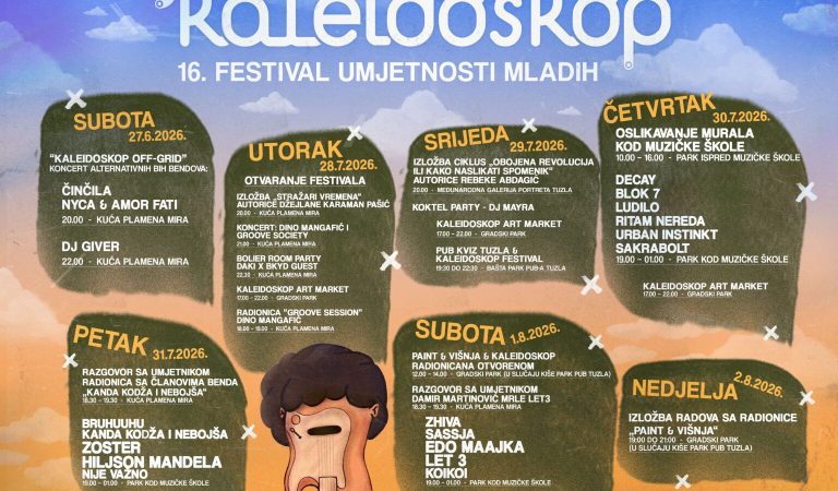Let 3, Edo Maajka i Zoster stižu u Tuzlu: Objavljen bogat program 16. festivala “Kaleidoskop”